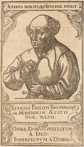 Philippus Theophrastus Aureolus Bombastus von Hohenheim Paracelsus, 1589. alkotó: Unbekannt