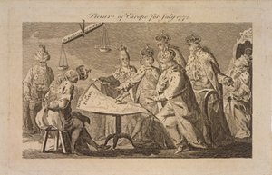 Európa képe 1772, 1772 júliusában alkotó: Unbekannt