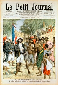 Pierre-Paul-Francois-Camille Savorgnan de Brazza, francia felfedező és Brazzaville alapítója, 1905 alkotó: Unbekannt