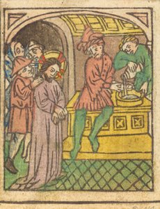 Pilátus kezet mos [recto], c. 14401450. alkotó: Unbekannt