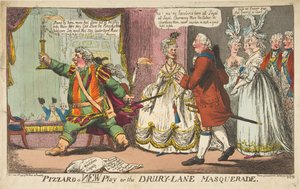 Pizzaro a New Play vagy a Drury-Lane Masquerade, 1799. június 11. alkotó: Unbekannt