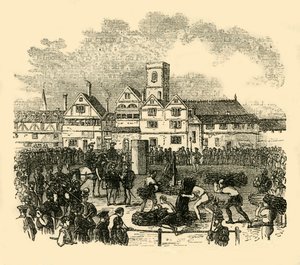 A kivégzés helye Old Smithfieldben, 1872. alkotó: Unbekannt