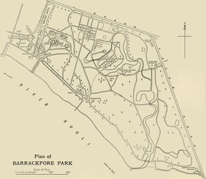 A Barrackpore Park terve, 1925. alkotó: Unbekannt