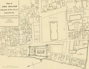 Fort William terve és Kalkutta város egy része, 1925. alkotó: Unbekannt