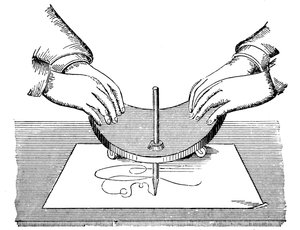 Planchette vagy Ouija tábla, 1885 alkotó: Unbekannt