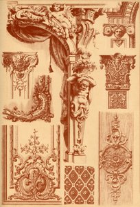 Gipszdíszek, Franciaország, 17. és 18. század, 1898. alkotó: Unbekannt