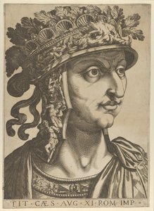 11. tábla: Titus Vespasianus jobbra néz, a „Tizenkét Caesar”-ból, 1610-40. alkotó: Unbekannt