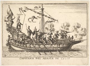3. tábla: Chalchis Capitana del armata de Colco seregének kapitánya, a „...” sorozatból, 1664. alkotó: Unbekannt