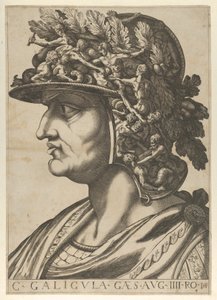 4. tábla: Caius balra néző profilban, a „Tizenkét Caesar”-ból, 1610-40. alkotó: Unbekannt