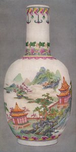 Porcelán palack Ku Yueh Hsuan stílusban. Chien hosszú időszak, 1736-1796, 1928 alkotó: Unbekannt