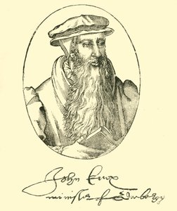 John Knox portréja és autogramja, 1550-1560, 1890. alkotó: Unbekannt