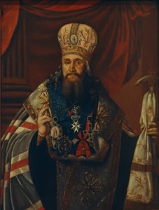 Ambrosius Podobedov, a novgorodi és pétervári metropolita 1742-1818 portréja, 1813 alkotó: Unbekannt