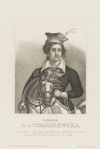 Antonina Tomaszewska portréja 1814-1883, 1850 körül. alkotó: Unbekannt