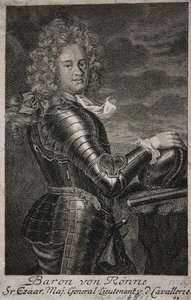 Carl Ewald von Roenne báró portréja, 16631716 alkotó: Unbekannt