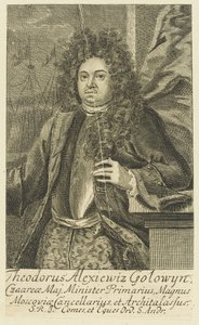 Feodor Alekszejevics Golovin gróf portréja 1650-1706, 1706. alkotó: Unbekannt