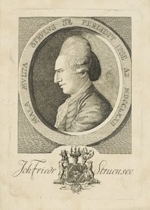 Johann Friedrich Struensee gróf portréja 1737-1772, 1773. alkotó: Unbekannt