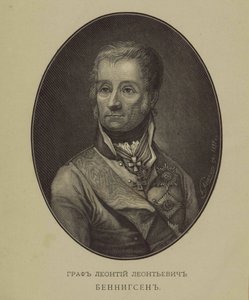Levin Leonty August Theophil von Bennigsen gróf portréja 1745-1826 alkotó: Unbekannt