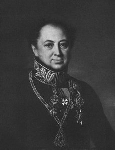 Dmitrij Pavlovics Tatiscsev portréja 1767-1845, 1838 alkotó: Unbekannt