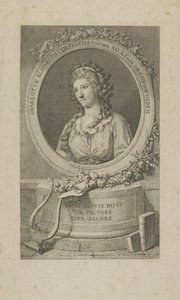 Elisa von der Recke portréja 1754-1833, 1792. alkotó: Unbekannt
