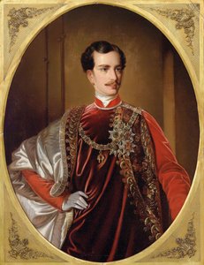 I. Ferenc József osztrák császár portréja, 1855 körül. alkotó: Unbekannt