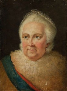 II. Katalin császárné portréja 1729-1796, 1790-es évek vége. alkotó: Unbekannt