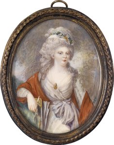 Maria Fedorovna Zsófi Dorothea württembergi császárné portréja 1759-1828, 19. század eleje. alkotó: Unbekannt