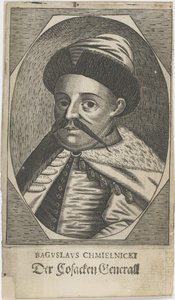 Bohdan Hmelnickij hetman portréja 1595-1657, 1650 után. alkotó: Unbekannt