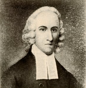 Jonathan Edwards portréja, egyszerű kabátban és a presbiteriánus lelkész szalagjaiban, 1750, 1937. alkotó: Unbekannt