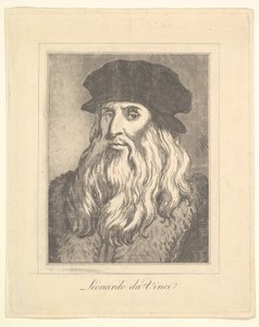Leonardo da Vinci portréja a Characaturasból, Leonardo da Vincitől, a Wi... rajzaiból, 1786. alkotó: Unbekannt