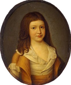 Louis-Charles, 1785-1795 francia királyi herceg portréja, az 1790-es évek eleje. alkotó: Unbekannt