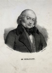 Pierre-Jean de Béranger portréja 1780-1857. alkotó: Unbekannt
