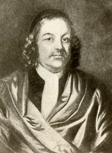 Simon Bradstreet portréja, köntösben és sapkában, c1640, 1937. alkotó: Unbekannt