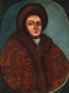 Evdokija Fedorovna Lopukhina cárnő, I. Péter orosz cár feleségének portréja 1669-1731 alkotó: Unbekannt