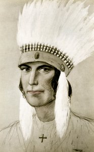 Egy amerikai indián portréja, XX. század alkotó: Unbekannt