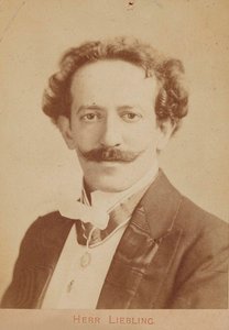 Georg Liebling zongoraművész és zeneszerző portréja 1865-1946, c. 1900 alkotó: Unbekannt