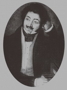 Alekszandr Alekszandrovics Aljabjev zeneszerző portréja 1787-1851, 1810-es évek alkotó: Unbekannt