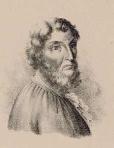 Cristóbal de Morales zeneszerző portréja. alkotó: Unbekannt