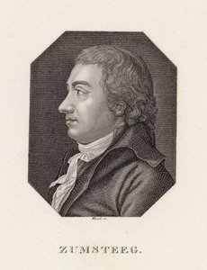 Johann Rudolf Zumsteeg zeneszerző portréja 1760-1802 , c. 1800. alkotó: Unbekannt