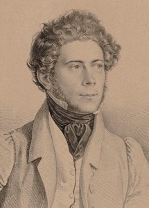 Joseph Lanner zeneszerző portréja 1801-1843, 1830. alkotó: Unbekannt