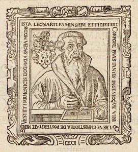 Leonhard Paminger zeneszerző portréja 1495-1567, 1573. alkotó: Unbekannt