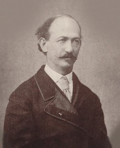 Maurice Strakosch zeneszerző portréja 1825-1887 , c. 1870. alkotó: Unbekannt
