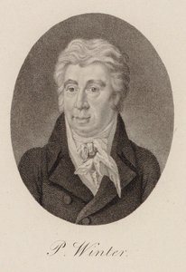 Peter von Winter zeneszerző portréja 1754-1825, 1825 körül. alkotó: Unbekannt