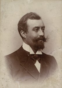 Alfred Tofft zeneszerző és orgonaművész portréja 1865-1931, 1898. alkotó: Unbekannt