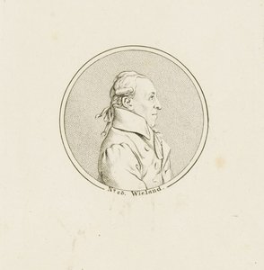 Christoph Martin Wieland költő és író portréja 1733-1813, c. 1810. alkotó: Unbekannt