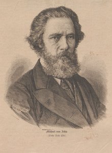 Portrait of the artist Mihály Zichy 1827-1906, 1877. alkotó: Unbekannt