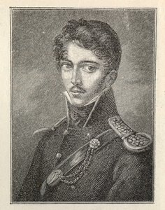 Theodor Körner szerző portréja 1791-1813. alkotó: Unbekannt