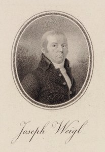 Joseph Franz Weigl gordonkaművész portréja 1740-1820 , c. 1785. alkotó: Unbekannt