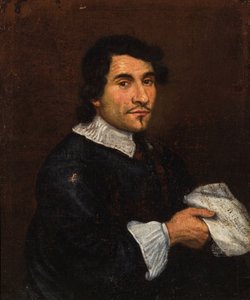 Girolamo Frescobaldi zeneszerző portréja 1583-1643, XVII. század első harmada. alkotó: Unbekannt
