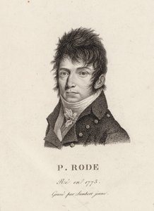 Pierre Jacques Joseph Rode zeneszerző portréja 1774-1830. alkotó: Unbekannt