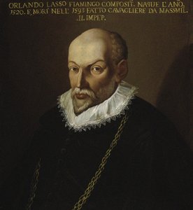 Roland de Lassus zeneszerző portréja 1532-1594. alkotó: Unbekannt